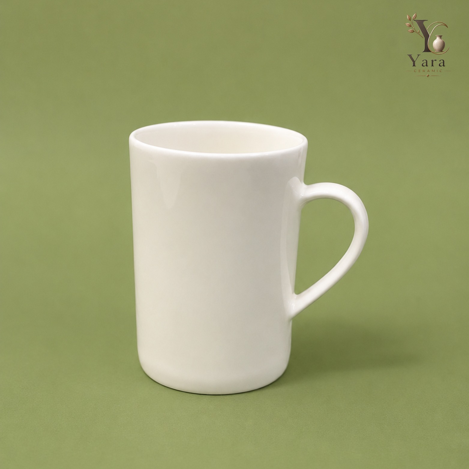 ৬ টি ক্লাসিক হোয়াইট সিরামিক মগ সেট - Image 3